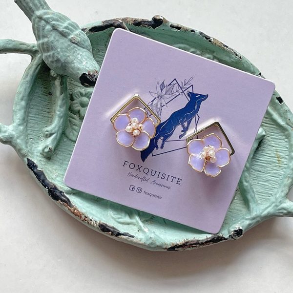 purple flower studs_01